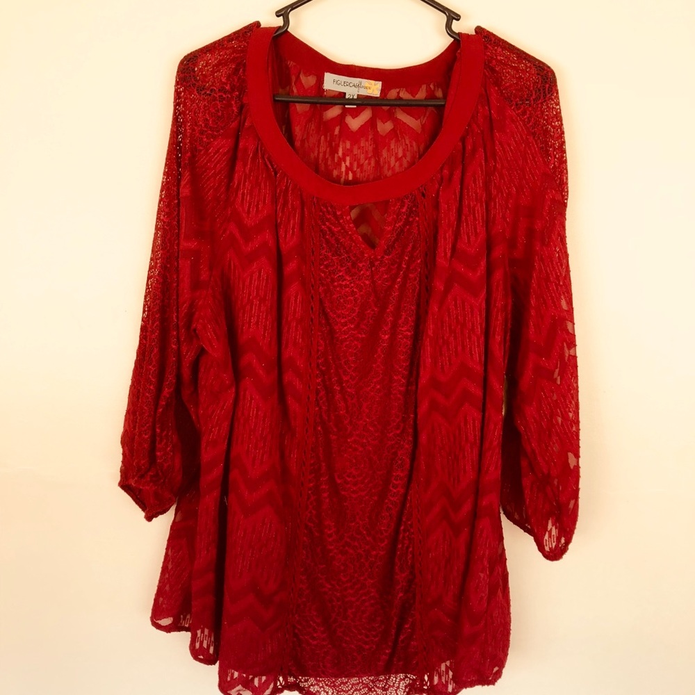 Red blouse❤️